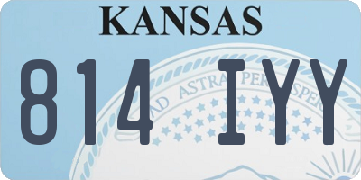 KS license plate 814IYY