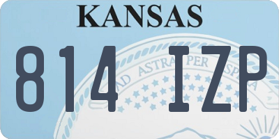 KS license plate 814IZP