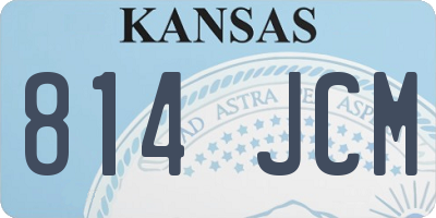 KS license plate 814JCM