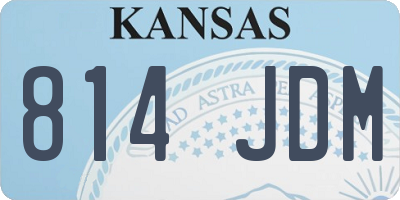 KS license plate 814JDM