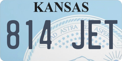 KS license plate 814JET