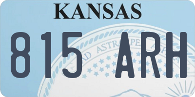 KS license plate 815ARH