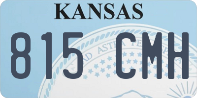 KS license plate 815CMH