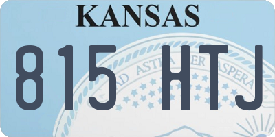 KS license plate 815HTJ