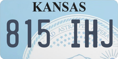 KS license plate 815IHJ