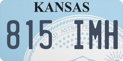 KS license plate 815IMH