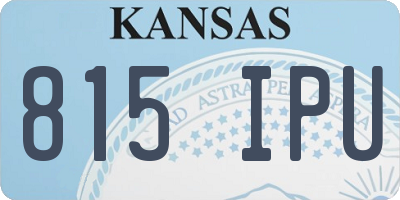KS license plate 815IPU