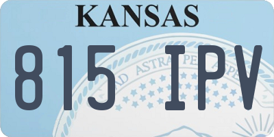 KS license plate 815IPV