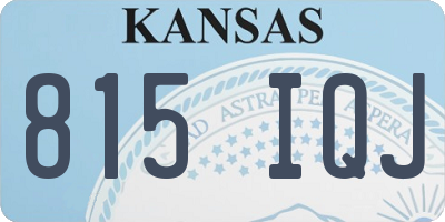 KS license plate 815IQJ