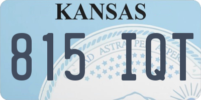 KS license plate 815IQT
