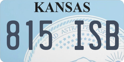KS license plate 815ISB