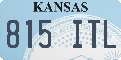 KS license plate 815ITL