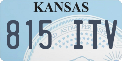 KS license plate 815ITV