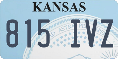 KS license plate 815IVZ