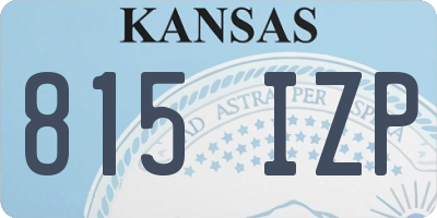 KS license plate 815IZP