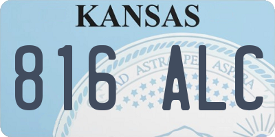 KS license plate 816ALC