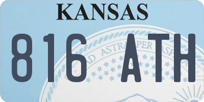 KS license plate 816ATH