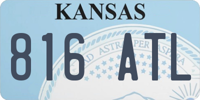 KS license plate 816ATL