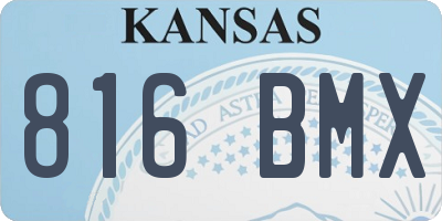 KS license plate 816BMX