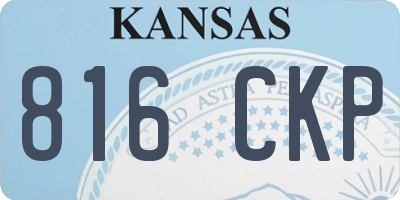 KS license plate 816CKP
