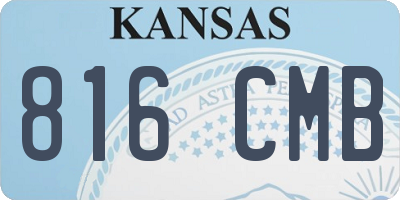 KS license plate 816CMB