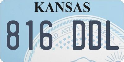 KS license plate 816DDL
