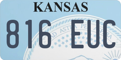 KS license plate 816EUC