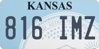 KS license plate 816IMZ