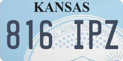KS license plate 816IPZ