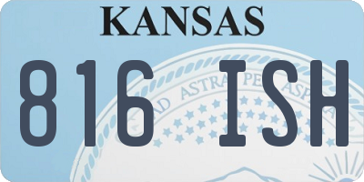 KS license plate 816ISH