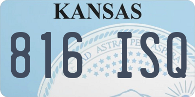 KS license plate 816ISQ