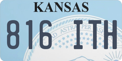 KS license plate 816ITH
