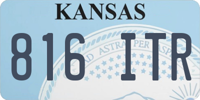 KS license plate 816ITR