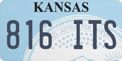 KS license plate 816ITS