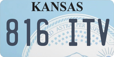 KS license plate 816ITV