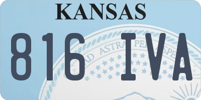 KS license plate 816IVA