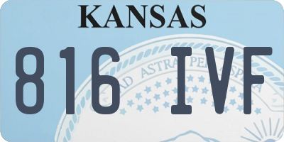 KS license plate 816IVF