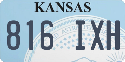 KS license plate 816IXH