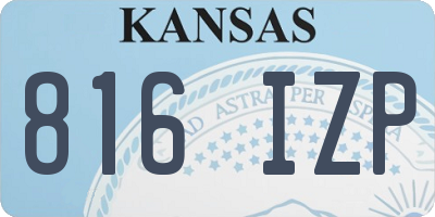 KS license plate 816IZP