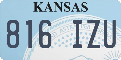 KS license plate 816IZU
