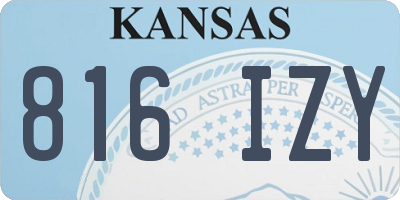 KS license plate 816IZY