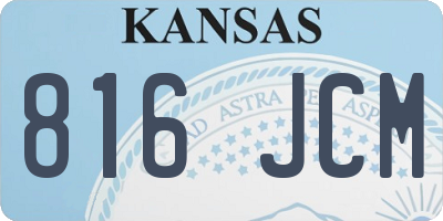 KS license plate 816JCM