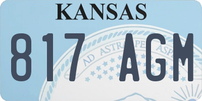 KS license plate 817AGM