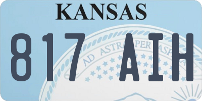 KS license plate 817AIH