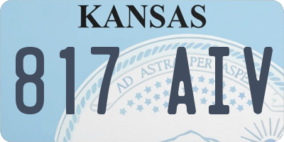 KS license plate 817AIV