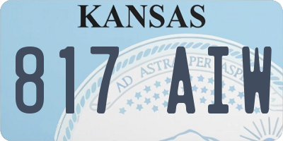 KS license plate 817AIW