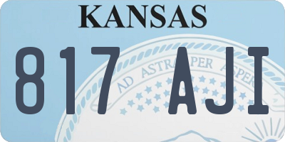 KS license plate 817AJI