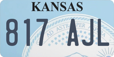 KS license plate 817AJL