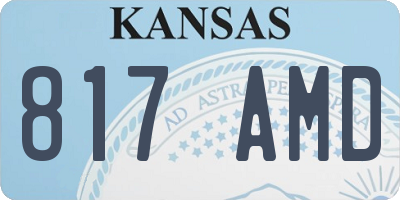 KS license plate 817AMD