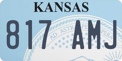 KS license plate 817AMJ